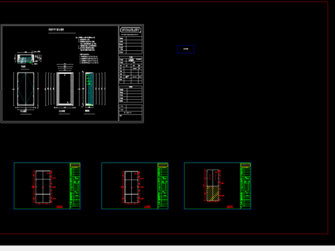  门模块CAD施工图 