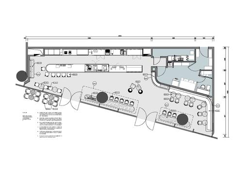  180㎡咖啡廳室內(nèi)cad施工圖 