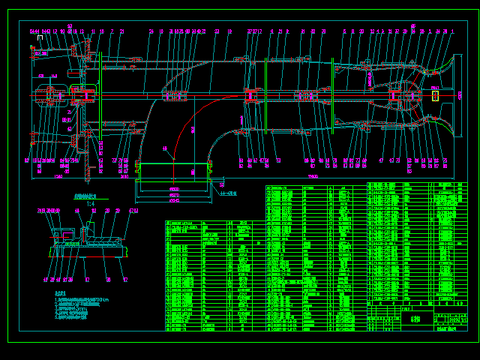  循环泵机械CAD施工图 