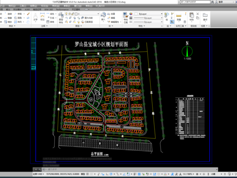 小区规划景观cad平面图 