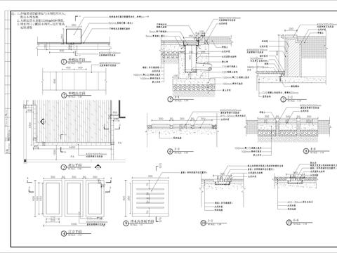 别墅花坛CAD节点大样 