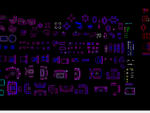  常用室内cad图库 