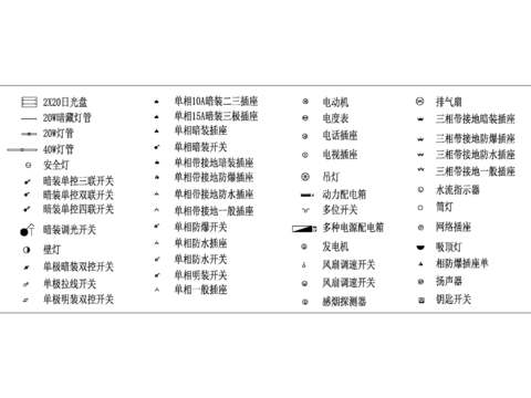  电路开关cad图库 