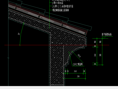  南加州檐口大样CAD图 