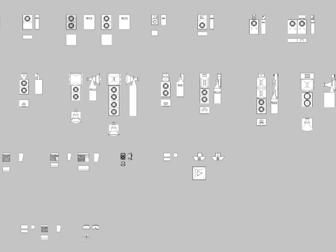  音箱cad图库 