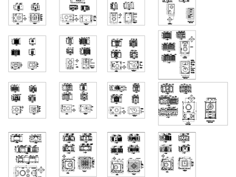  餐厅包厢平立面cad施工图 