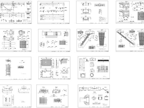  主桥一般构造cad大样图 