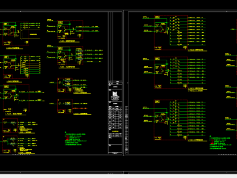  高压系统cad电路配置图 