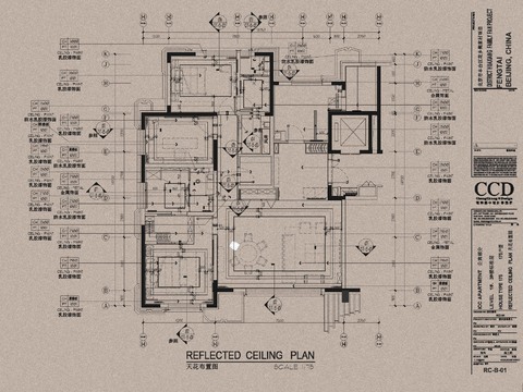  家装设计cad施工图 