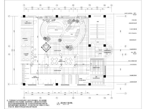  洗浴中心湿区cad平面图 