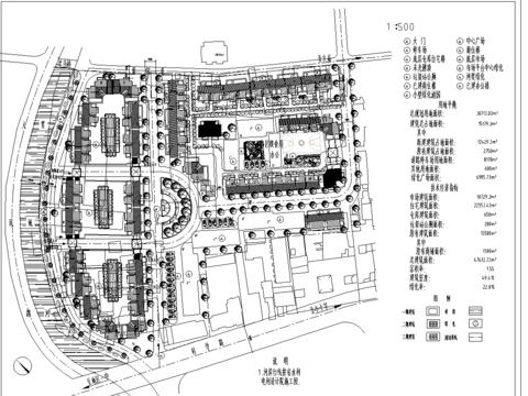  现代综合贸易市场规划图纸 