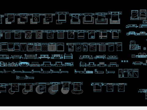  CAD床图库大全 