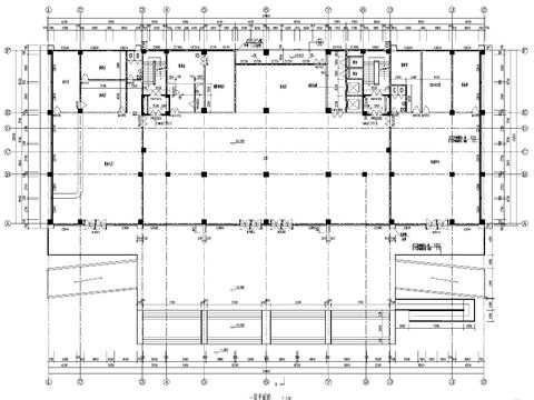  供電公司調(diào)度大樓建筑cad施工圖 