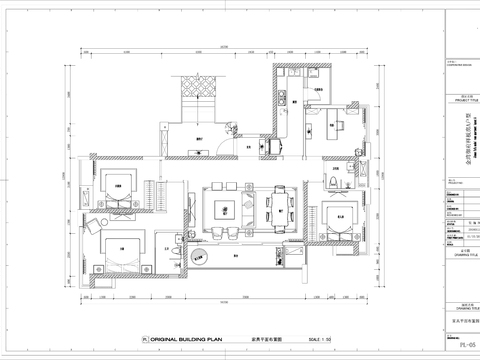  140平新中式風(fēng)格樣板cad施工圖 