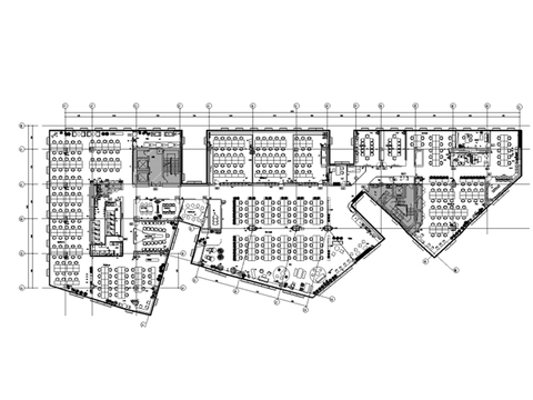  辦公樓cad施工圖 