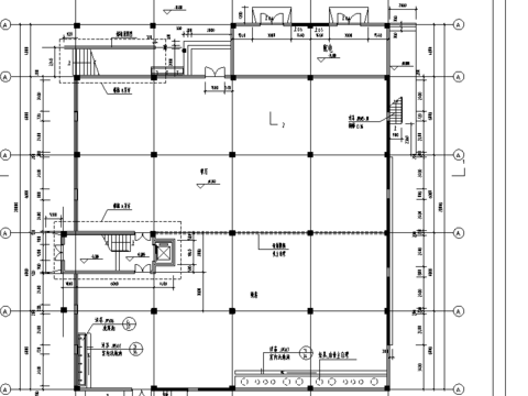  食堂建筑cad施工圖 
