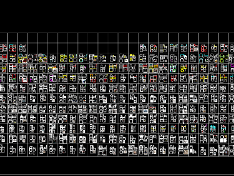  椅子吧椅cad图库 