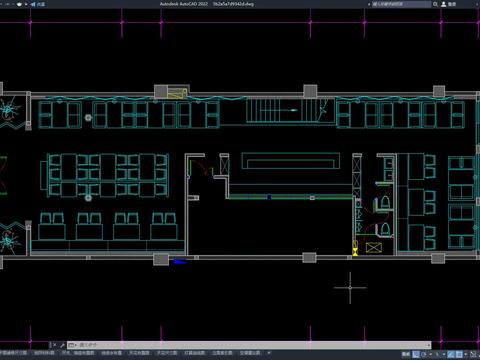  茶餐厅 中餐厅cad平面图 