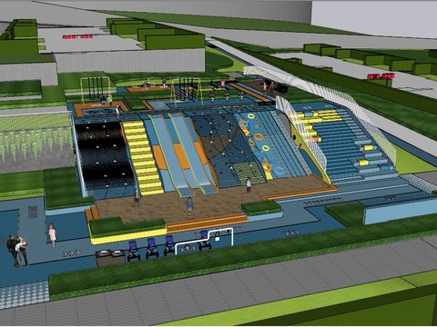  儿童活动场地cad大样图 