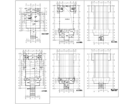  基督教會建筑CAD施工圖 