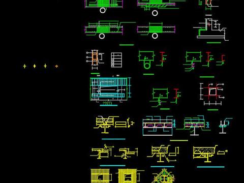  钢结构汽车展厅cad施工图 