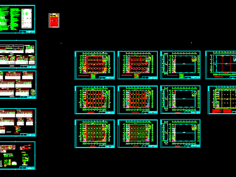  厂房电气CAD施工图 