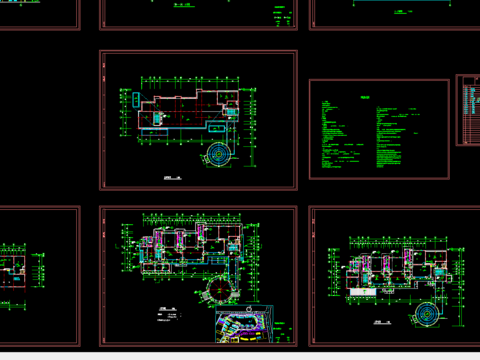  幼儿园cad施工图 