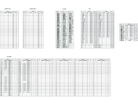  苗木表cad施工图 
