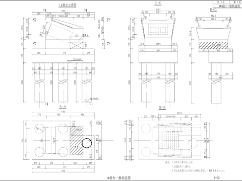  人行天橋建設(shè)工程施工圖 