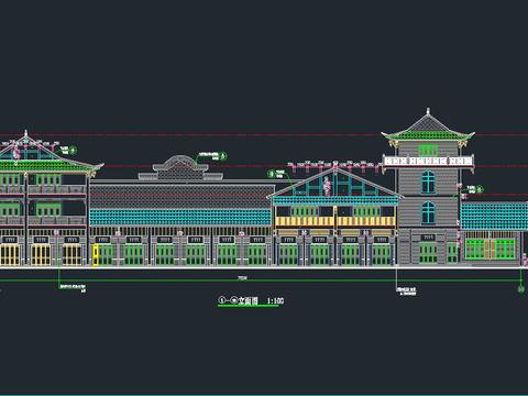  古建筑cad施工图 
