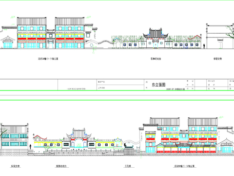  中式古代戏楼cad图库 