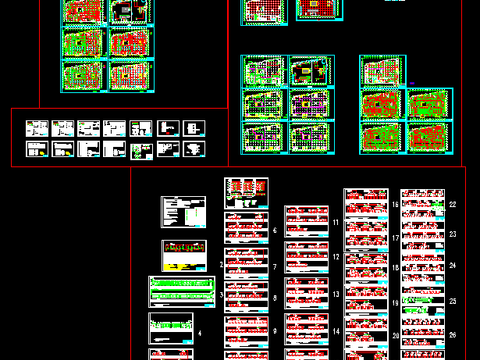 大型商场电气设计cad施工图 