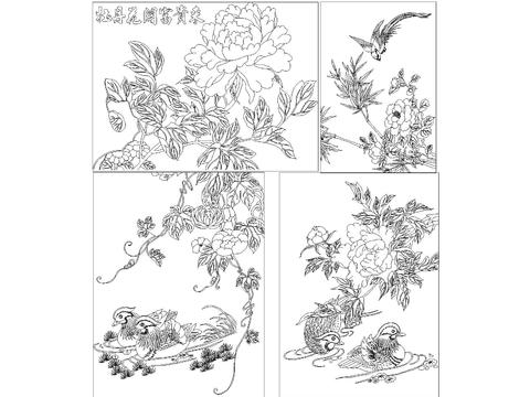  中式雕花CAD图库 