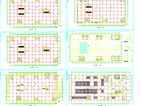  商場(chǎng)平面建筑cad施工圖 