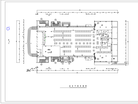  农场超市cad平面图 