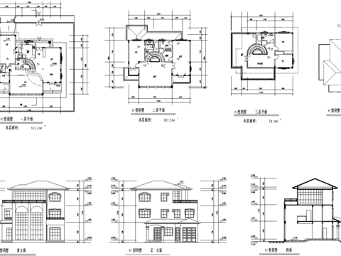  貴糖規(guī)劃建筑單體cad施工圖 