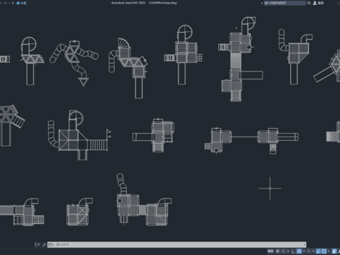  CAD儿童游乐场设备平面cad图库 