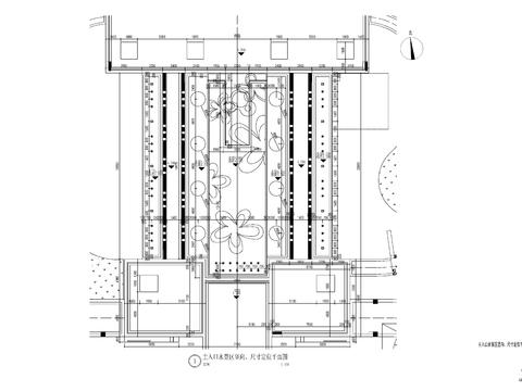  主入口鏡面水景cad施工圖 