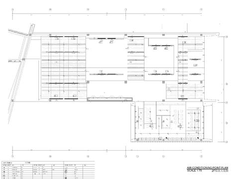  1820㎡售楼处cad平面图 
