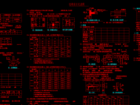  别墅平面图总说明CAD图 
