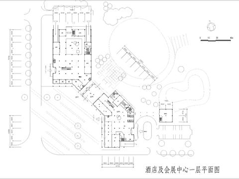  酒店cad平面圖 