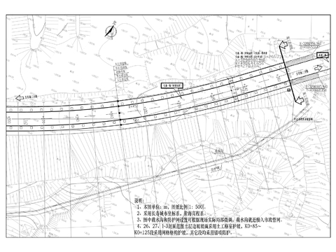  道路生態(tài)護(hù)坡cad施工圖 