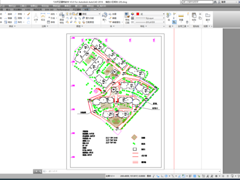  小区规划景观cad平面图 