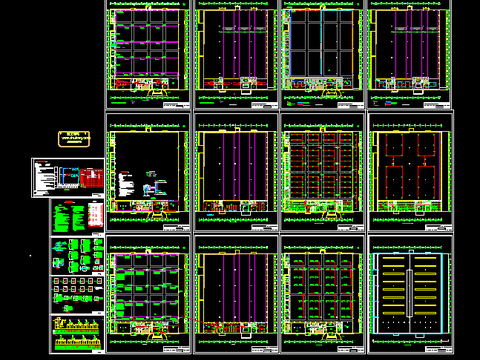  某二层综合厂房电气cad施工图 