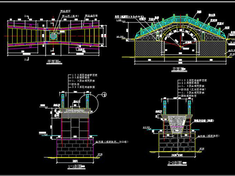  景观桥结构设计图 