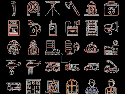  消防器材CAD施工图 