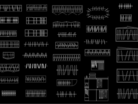  衣柜 衣橱cad图库 