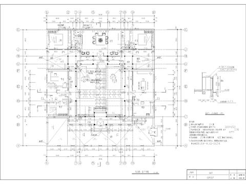  四合院建筑CAD施工圖 