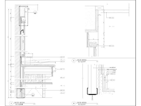  洗手台通用大样CAD施工图 