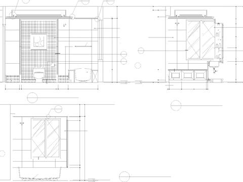  欧式新古典次卧cad立面图 